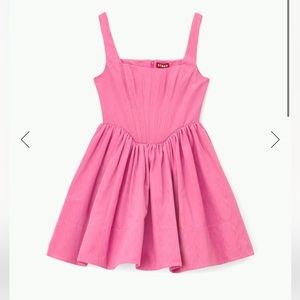 STAUD Pink Mini Dress